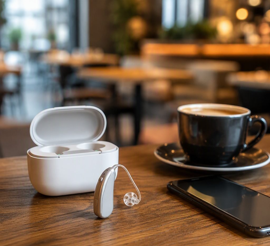 そら B5 Bluetooth対応充電式補聴器 使用イメージ